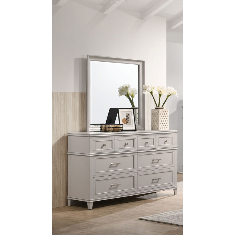 Commode 6 tiroirs, Gris