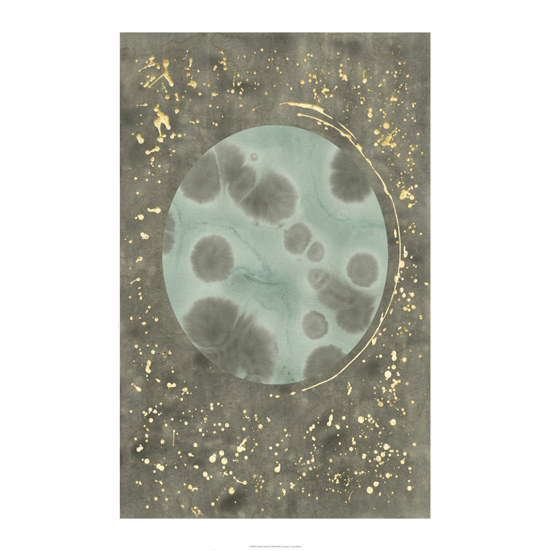 Seafoam Amoeba I by Vanessa Binder - Painting, 122cm H x 81cm W, Black Floater Framed