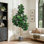 Figuier artificiel 4/5/6 / 7FT en pot, ficus réaliste pour décoration de bureau à domicile, cadeau de pendaison de crémaillère