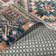 Tapis en chenille de coton marocain rétro bleu Eilette-1593324583