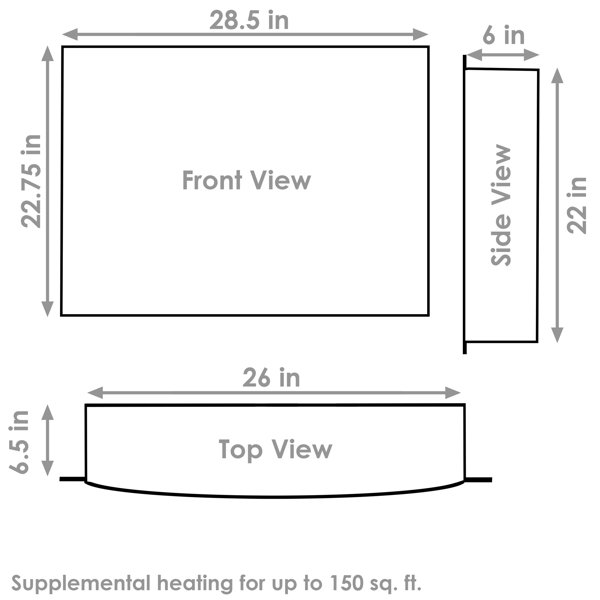 Symple Stuff Cairns Electric Fireplace Insert & Reviews | Wayfair