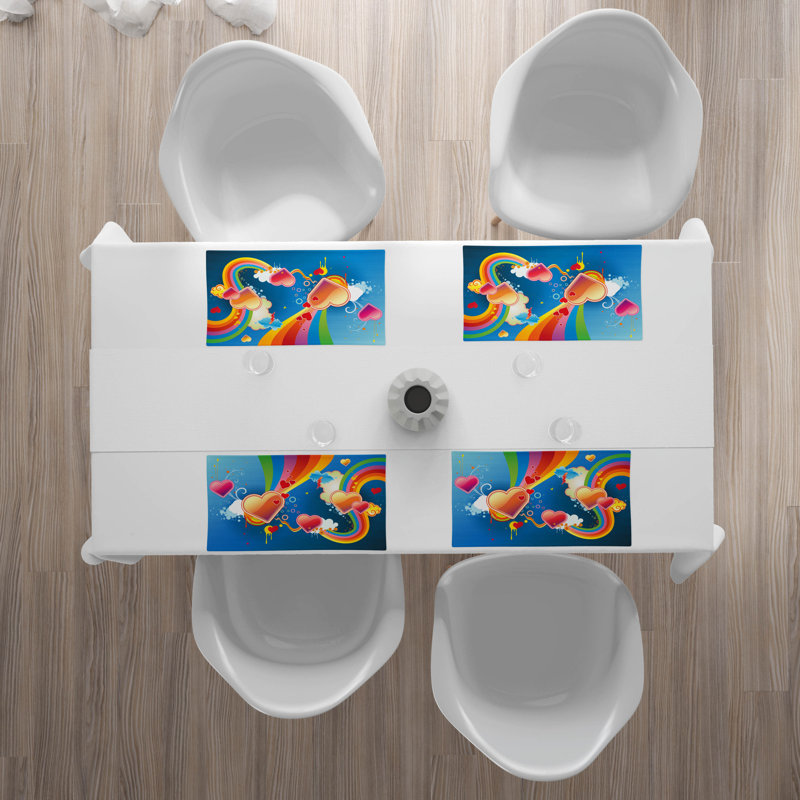 Polyester Abstract Rectangle Placemat