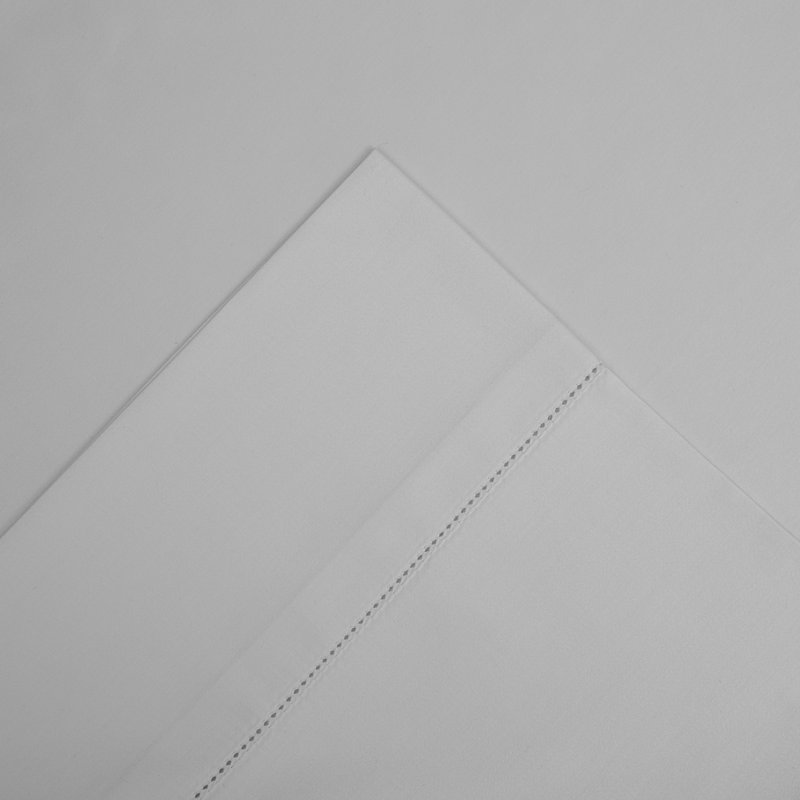 Pointehaven 525 Thread Count  Long Staple Cotton Pillow Cases, White, King
