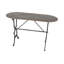 Console Crestline en métal gris avec détails vieillis 45 po x 18 po x 29 po