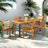 Ricardo 6 - Person Acacia Wood Patio Dining Set with Rectangular Table-40512860