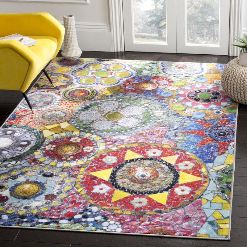 Tapis géométrique Garner Performance, Rectangle 6 pi 7 po x 9 pi