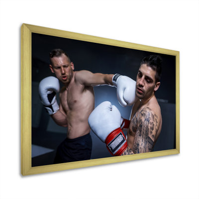 Boxing March Of Two Boxers, reproduction d'art sur toile
