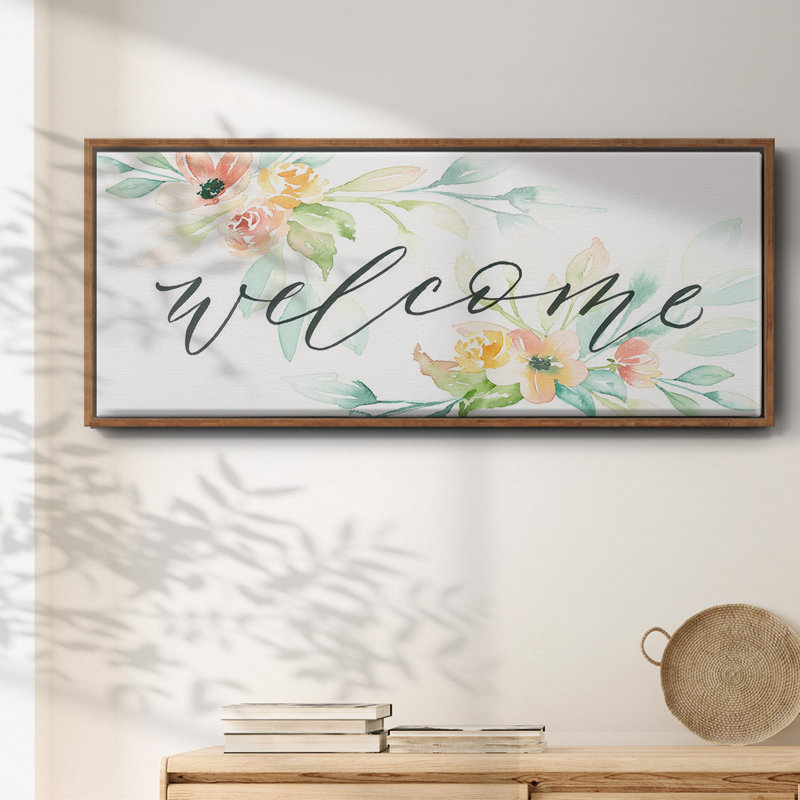 Welcome- Framed Canvas