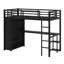 Système de lit mezzanine tout-en-un avec garde-robe, bureau et solutions de rangement intelligentes