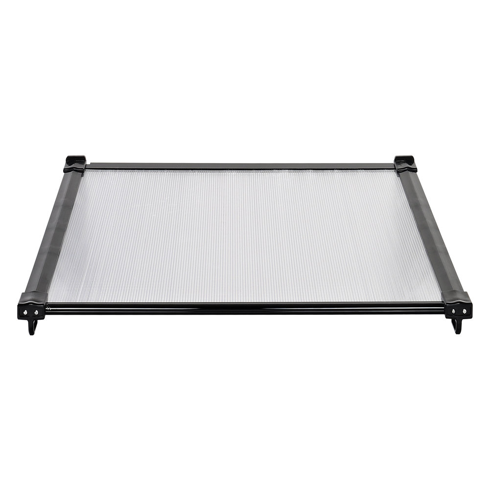 Dakota Fields 90cm D Plastic Cover Retractable Door / Window Awning