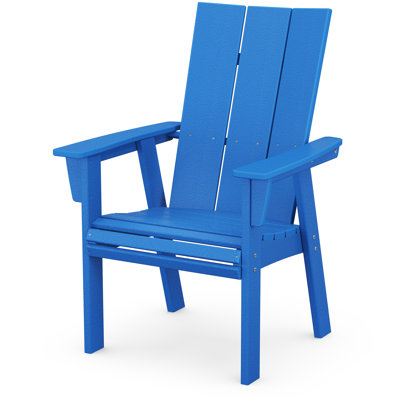 POLYWOOD Modern Curveback Adirondack Dining Chair