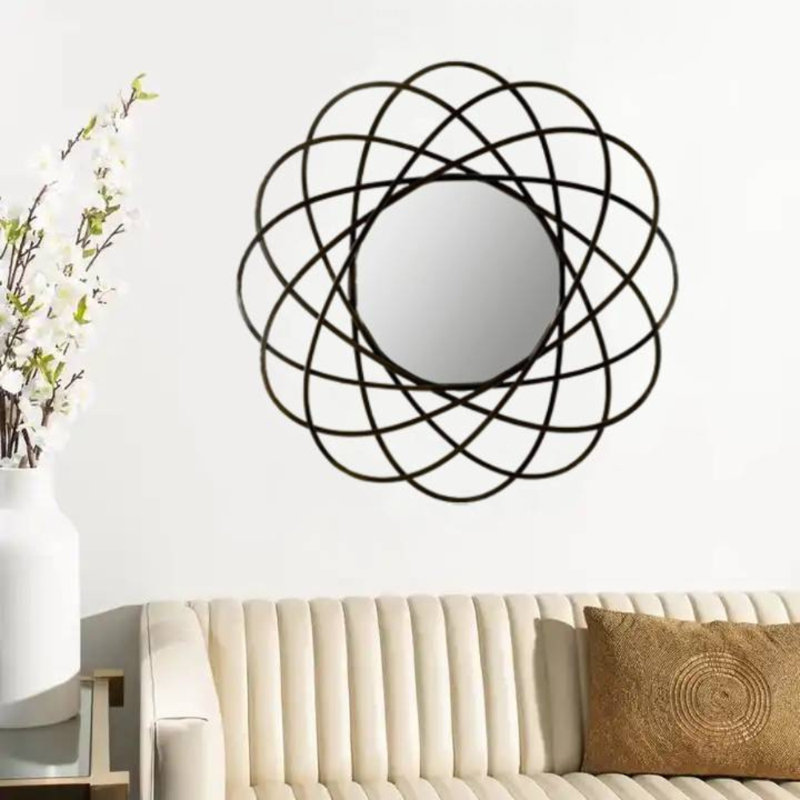 Miroir d'appoint Contrina, Ambre intense