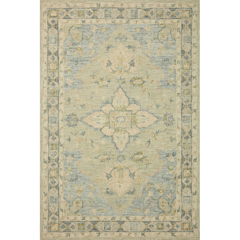 Fitzwater Hand Hooked Wool Oriental Indoor Rug, Rectangle 12' x 15'