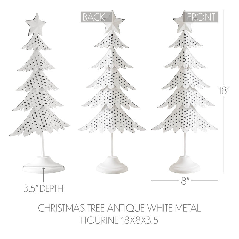 Figurine d'arbre de Noël supérieur, H 18 po x l 8 po x P 3,5 po