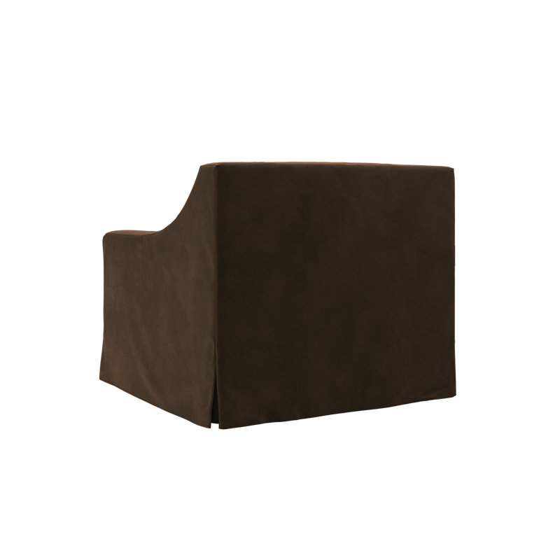Evergreen Chair, Chocolate Recycled Velvet