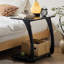Table d'appoint rectangulaire en bois massif noir-1076733098-1076733100