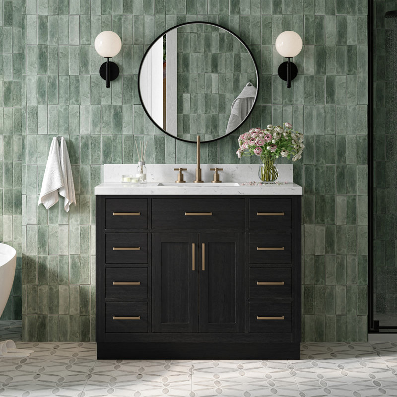 42" Single Bathroom Vanity Base only, Gray