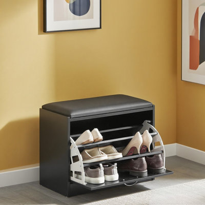 6 Pair Flip Down Shoe Storage