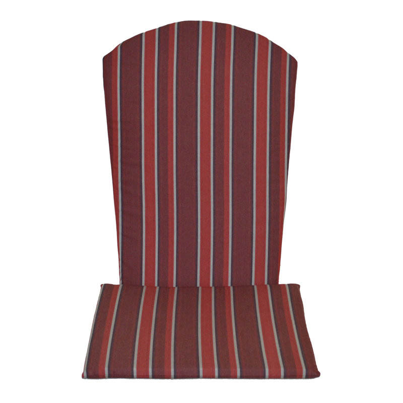 Coussin de chaise Adirondack Agora, Rayures rouges