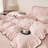 Cute Polka Dot Ruffles Microfiber Duvet Cover Set-123266358-123266361