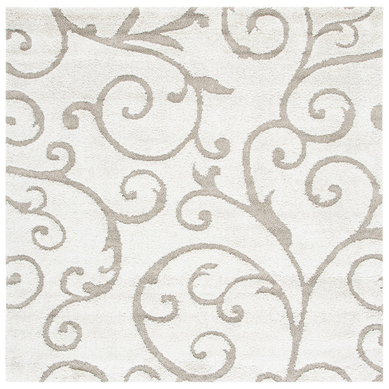 Tapis floral Auralee Performance, Carré 9 pi