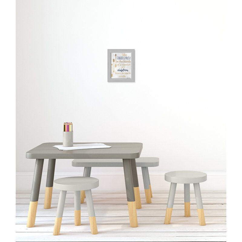 Impression sur papier pour enfants, H 10 po x l 8 po x P 0,6 po, Encadré plat argent