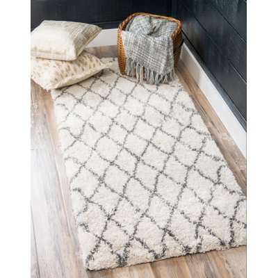 Geometric Shag Area Rug