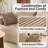 Boneless 100'' W 3-Seat Round Arm Corduroy Curved Boneless Couch-334703602