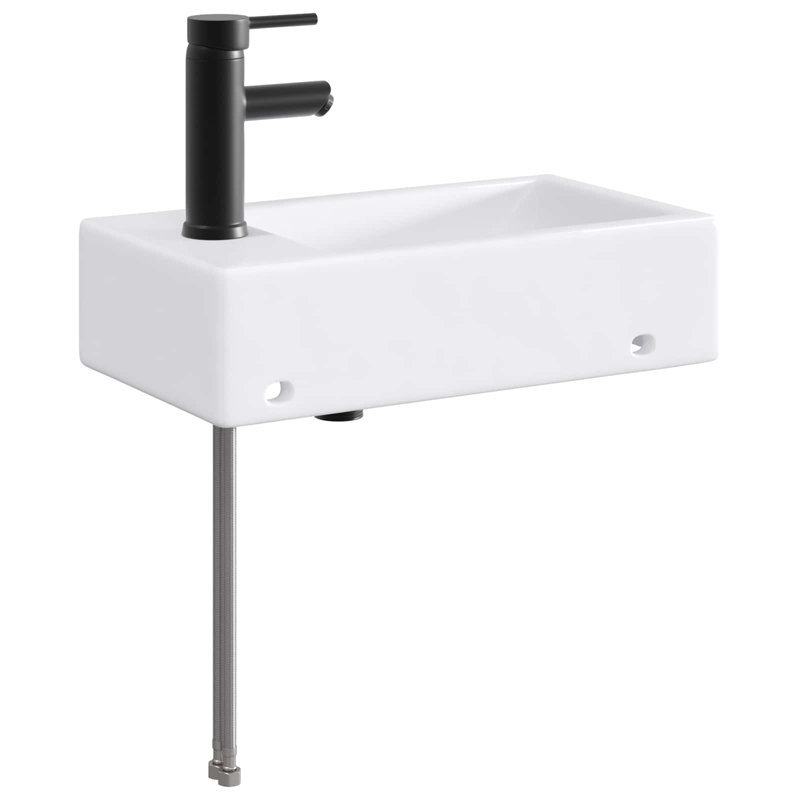 Belfry Bathroom 255mm W Metal Sink, Matte Black