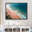 Vue aérienne de la plage bleue et rose VI - art mural plage et océan-611477570-611477573