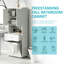 Tall Bathroom Cabinet With Integrated Laundry Basket, Spacious Tilt-Out Hamper, And Upper Storage Cabinet-1103787021