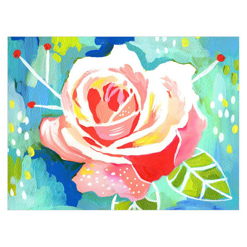 «Lovely Rose», art sur toile