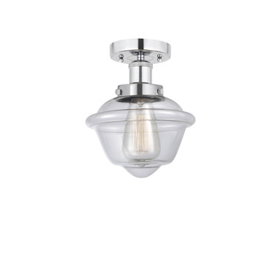 Grourke Glass Semi Flush Mount