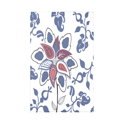 Jeté en molleton Botanical Blooms