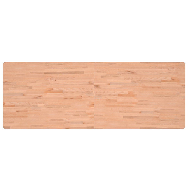 Adeeva Desk Top Solid Wood Beech, 2.5cm H x 150cm W x 55cm D