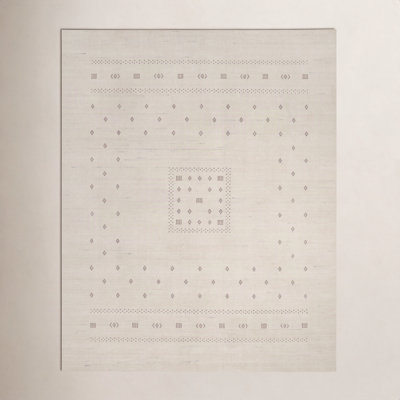 Simi Hand-Woven Geometric Cotton Wool Rug