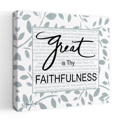 «Great Is Thy Faithfulness», art contemporain abstrait