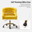 Chaise de travail en velours Doreen-1216894330