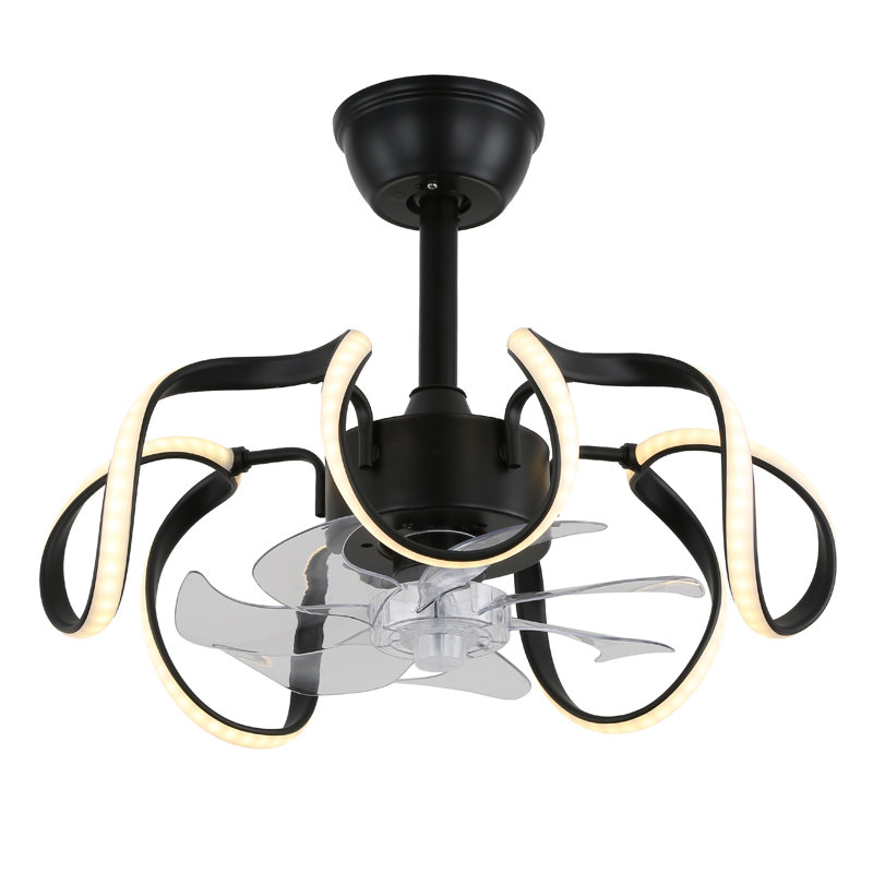 19 in. Dimmable Ceiling Fan with LED Lights and Remote