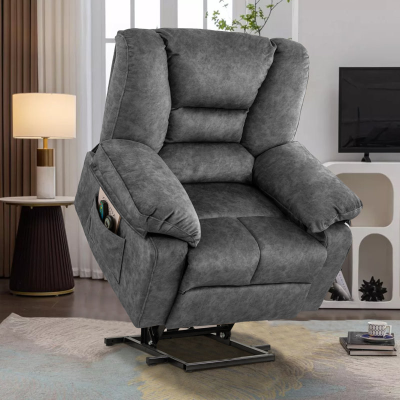 Fauteuil inclinable électrique avec massage 40,3 po, Gris