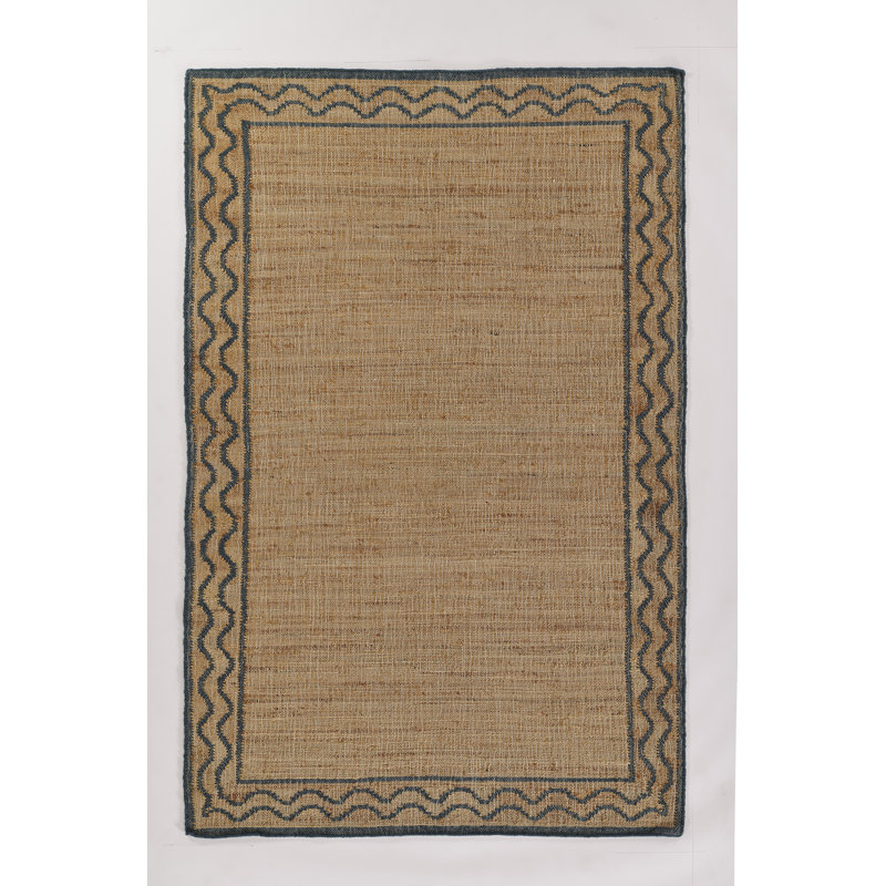 Erin Gates by Momeni Orchard Ripple Slate Hand Woven Wool and Jute Area Rug, Rectangle 8' x 10'