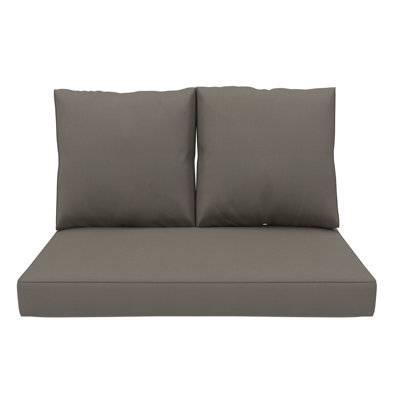 Sunbrella Outdoor Loveseat Cushion, Deep Seat/Back Replacement Cushion 5 Inch