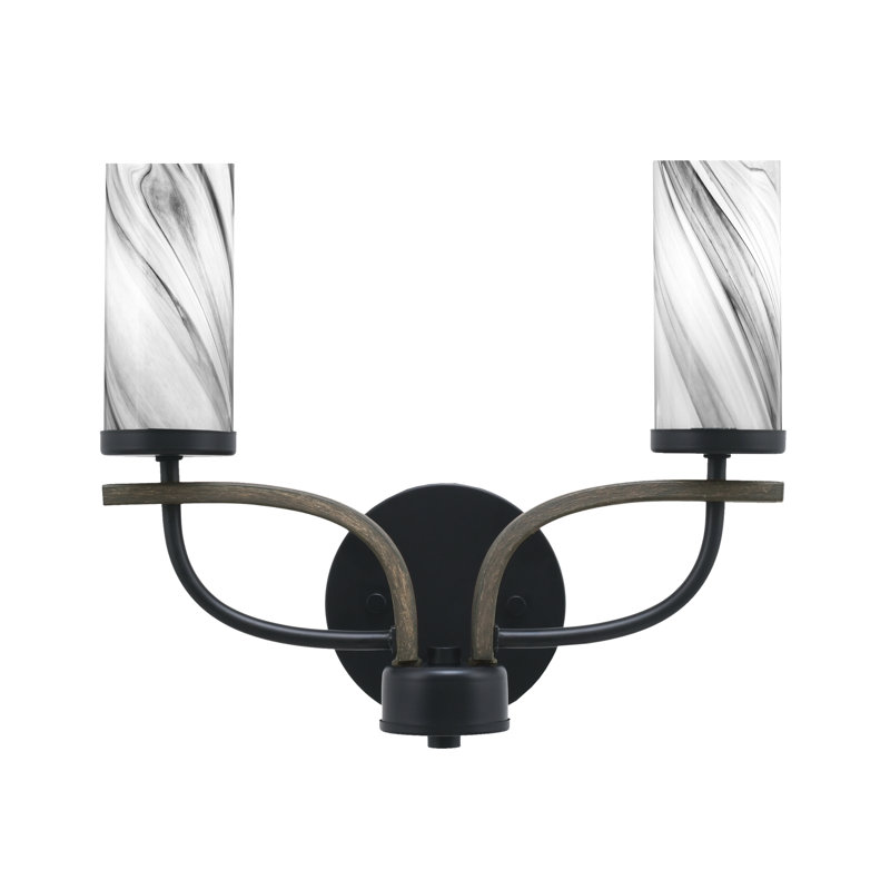 Monterey 2 Light Bath Bar, Black