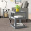 Earnestine Glass Top Frame End Table-29330256
