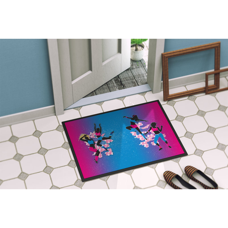 Tapis d’extérieur anti-dérapant hip hop, Rectangle 2 pi x 3 pi