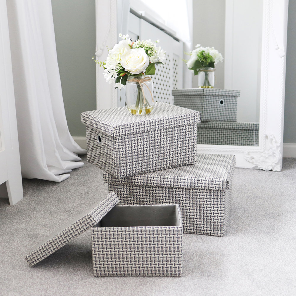 Shadow Fabric 3 Piece Baskets Set