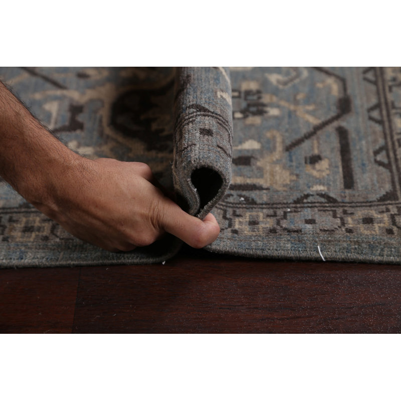 Tapis oriental gris / beige en laine