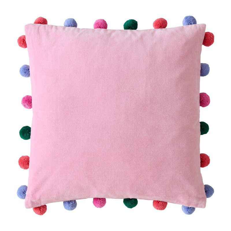 BLUEBELLGRAY POM POM SWEET ROSE 45X45CM CUSHION