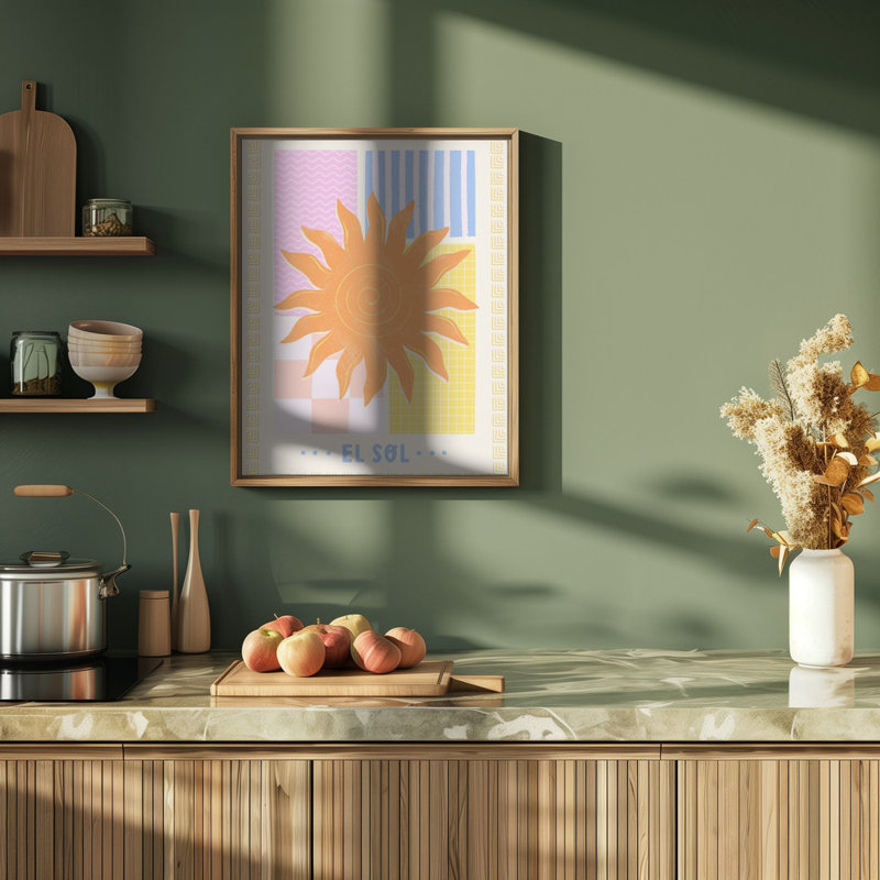 El Sol Print by Melissa Donne, 20" H x 16" W