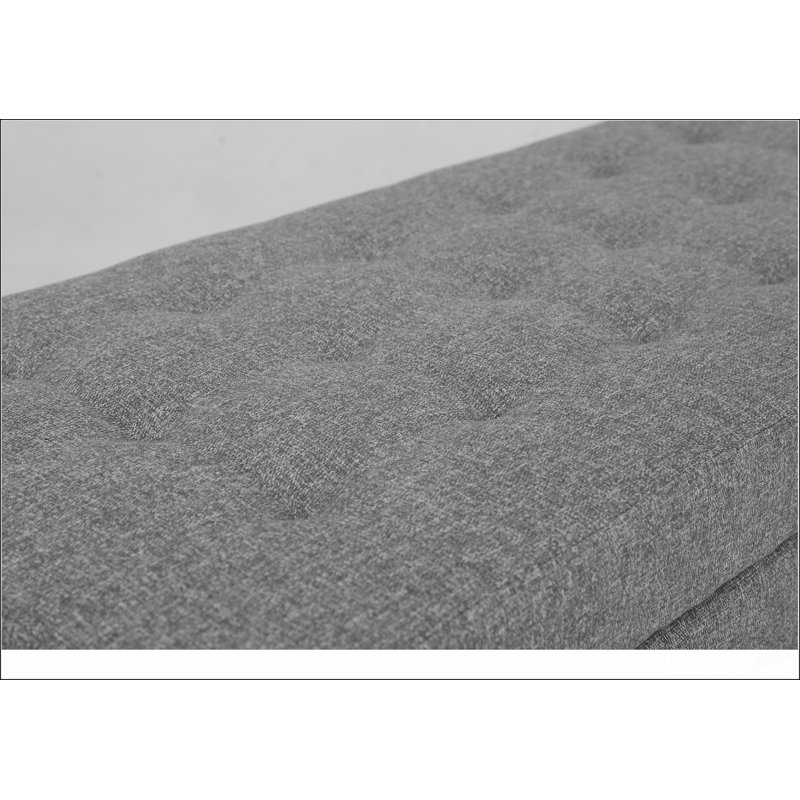 Linen Storage Bench A solid basic framework, comfortable, durable and beautiful, Gray
